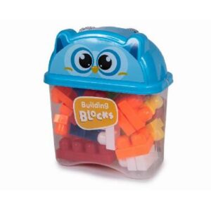 BLOCKS CONSTRUCCION BUHO 35PCS ROSA