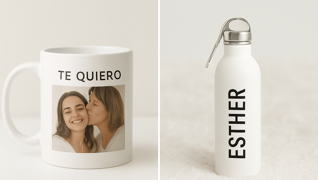 Taza y botella