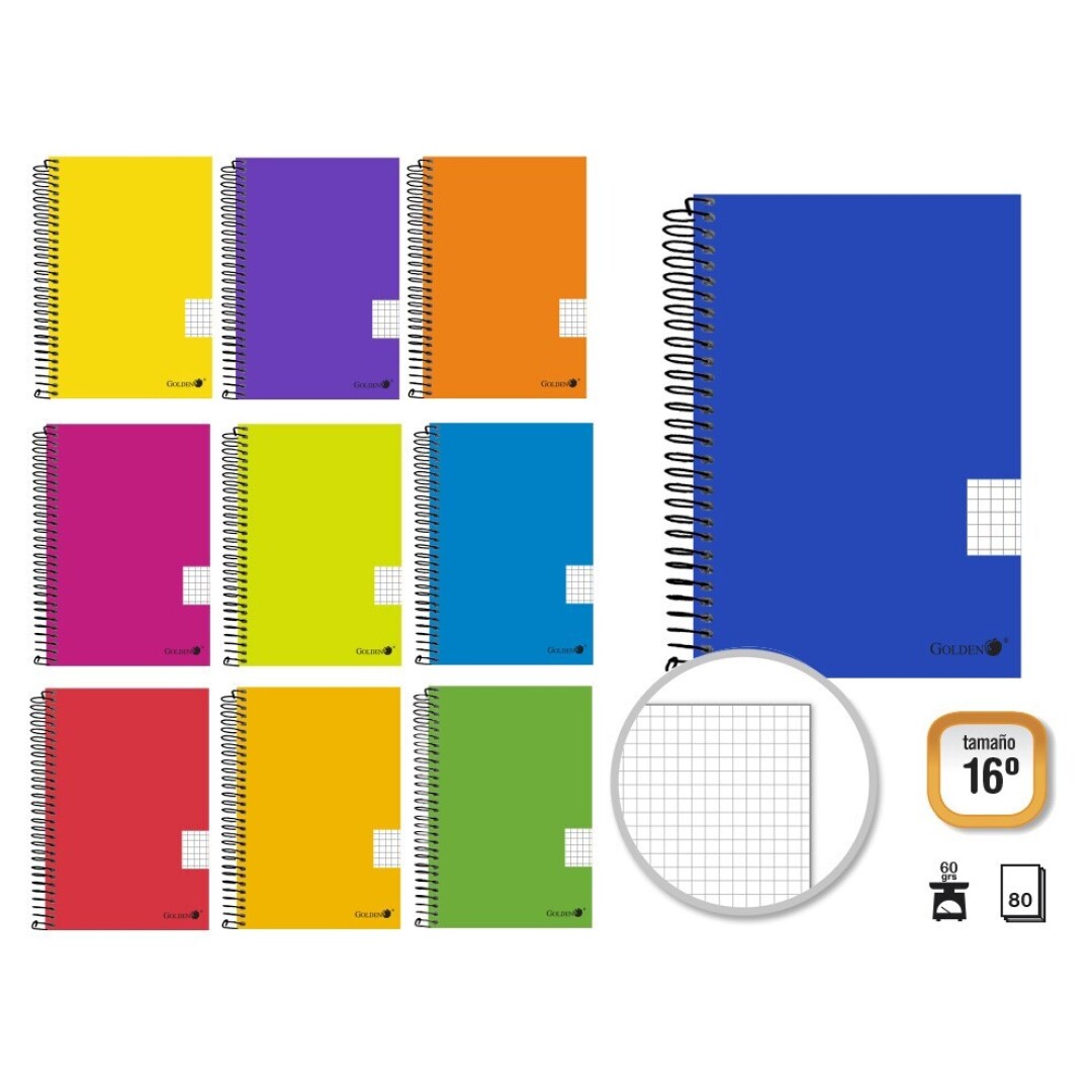 Cuaderno golden T.P. 16º 80 H. Natural