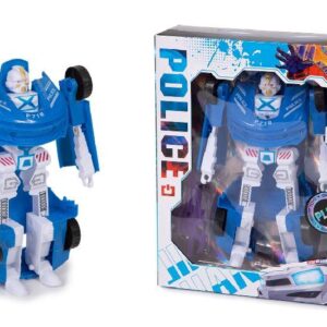 ROBOT TRANSFORMABLE POLICIA CAJA