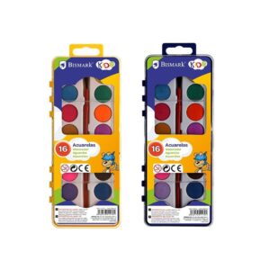 ACUARELAS BISMARK KIDS 16 UDS.