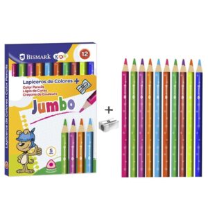 12 Lápices de colores Jumbo